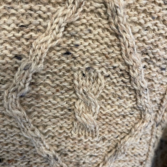 Irish Wool Cardigan Sweater - Picture 6 of 7